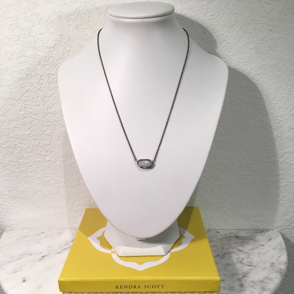 KENDRA SCOTT ‘Elisa’ Necklace, Brass/Agate